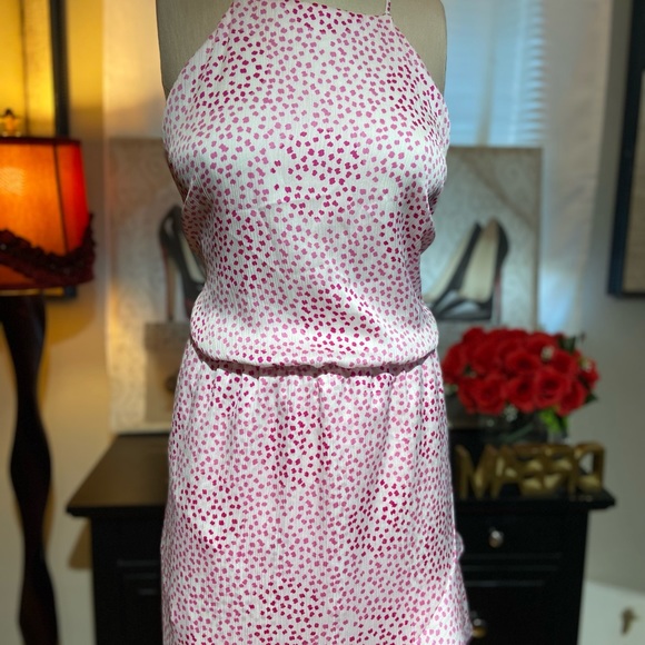 Beautiful pink/red dot summer dress - Picture 3 of 3